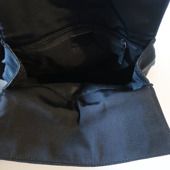 Womens Gucci Black 003-0236-3754 Mixed Media Backpack Bag * - Picture 12 of 16